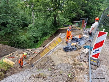 Sanacija plazu pod občinsko cesto Laze-Vrhač (4)